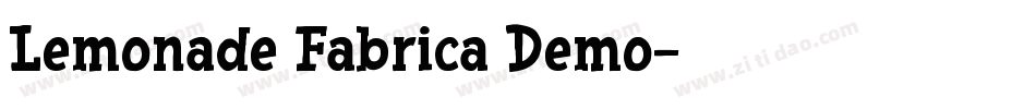Lemonade Fabrica Demo字体转换